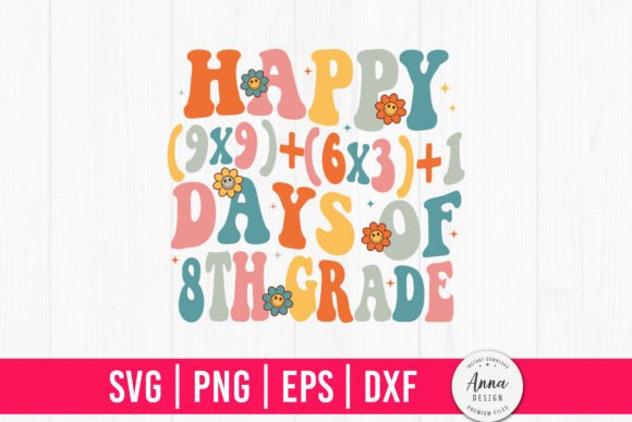 Reviewing Happy 100 Days of 8th Grade for Embroidery