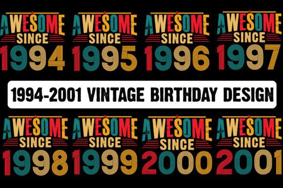 Reviewing the 1994-2001 Vintage Birthday Design