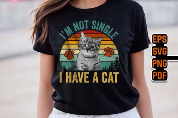 Reviewing the I'm Not Single I Have a Cat Retro Tee