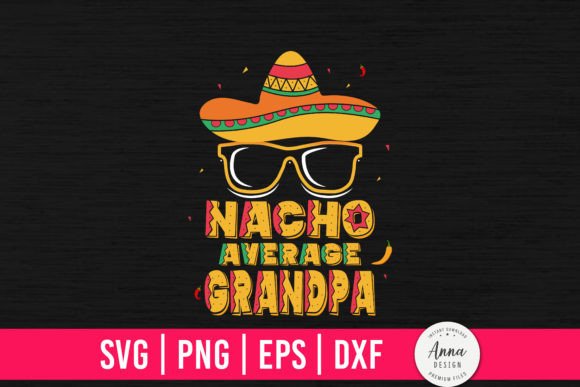 Stitching the Nacho Average Grandpa Design